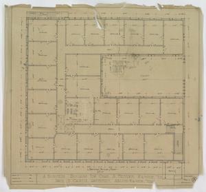 Primary view of object titled 'Business Building, Ranger, Texas: Second Floor Plan'.
