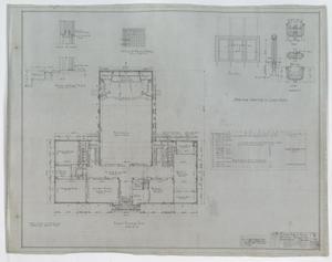 Primary view of object titled 'Plans For A High School Building, Winters, Texas: First Floor Plan'.