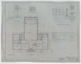 Technical Drawing: Plans For A High School Building, Winters, Texas: First Floor Plan