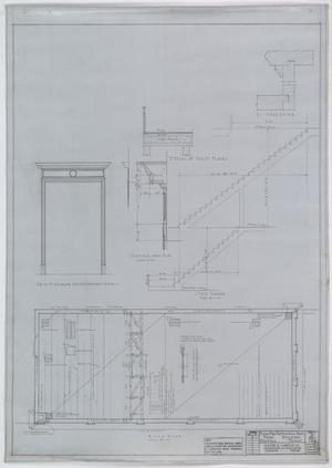 Haskell National Bank, Haskell, Texas: Roof Plan & Stair Diagram