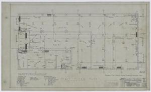 Primary view of object titled 'Thomas Office Building, Midland, Texas: First Floor Plan'.
