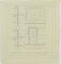 Thumbnail image of item number 1 in: 'First National Bank, Baird, Texas: 1/4" Plan Showing Concrete Slab Over Record Vault'.