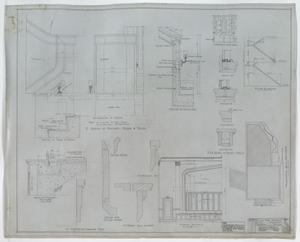 Primary view of object titled 'Plans For Tahoka High School, Tahoka, Texas: Miscellaneous Renderings'.