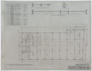 Bank And Office Building, Brownwood, Texas: Typical Floor Framing Plan - Third, Fourth, & Fifth Floors