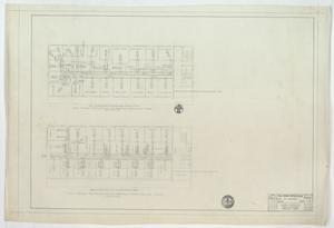 Primary view of object titled 'Two Story Office Building For S. R. Wagstaff, Abilene, Texas: 1st & 2nd Floor Air Conditioning, Heating, & Ventilating Plans'.