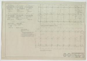 Primary view of object titled 'Two Story Office Building For S. R. Wagstaff, Abilene, Texas: Foundation & First Floor Framing Plans'.
