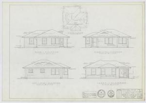 Primary view of object titled 'Veterans' Housing, Abilene, Texas: Elevation Renderings - Design 5F-A1'.
