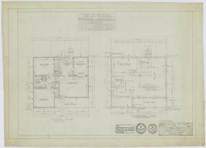 Primary view of object titled 'Veterans' Housing, Abilene, Texas: Floor & Foundation Plans - Design 5F-C(R)'.
