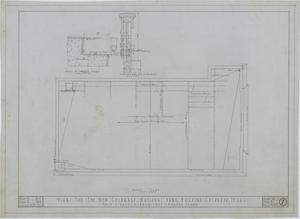 Primary view of object titled 'Colorado National Bank, Colorado, Texas: Roof Plan'.