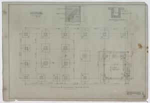 Primary view of object titled 'Thomas Office Building, Midland, Texas: Footing & Basement Framing Plan'.