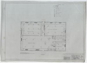 Manual Training Building For Stamford High School, Stamford, Texas: Floor Plan
