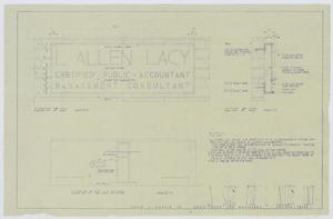 A Sign For L. Allen Lacy, Abilene, Texas: Elevation Renderings