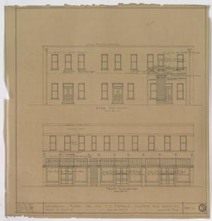 Primary view of object titled 'Remodeling Plans, Abilene, Texas: Rear & Front Elevation Renderings'.