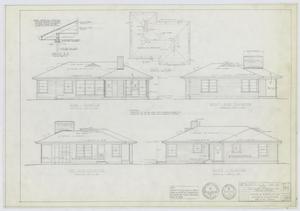 Veterans' Housing, Abilene, Texas: Elevation Renderings - Design 5M-B1