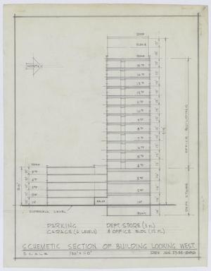 Primary view of object titled 'Abell Department Store, Midland, Texas: Parking Garage Levels'.