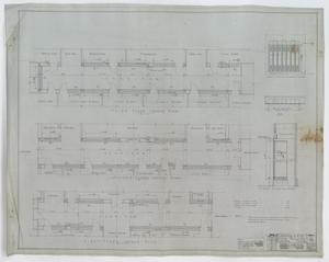 Primary view of object titled 'Plans For A High School Building, Winters, Texas: First, Second, & Third Floor Locker Plans'.
