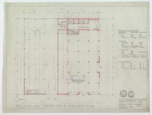 Primary view of object titled 'Abell Department Store, Midland, Texas: First Floor Plan - Parking Garage & Department Store'.