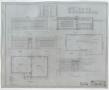 Technical Drawing: Plans For Tahoka Ward School, Tahoka, Texas: Floor, Roof, & Elevation…