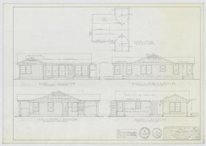 Primary view of object titled 'Veterans' Housing, Abilene, Texas: Elevation Renderings - Design 6F-B1'.