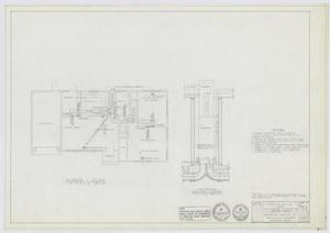Veterans' Housing, Abilene, Texas: Floor Plan & Heater Closet - Design 4H-B