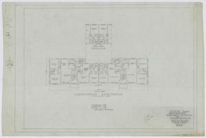 Veterans' Housing, Abilene, Texas: 1/2 First & Second Floor Plans - Revised Scheme D