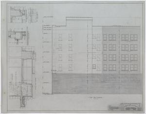 Primary view of object titled 'Five Story Store And Office Building, Coleman, Texas: East Side Elevation'.