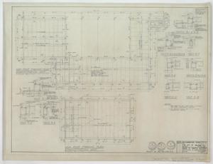 Primary view of object titled 'Elementary School Building, Abilene, Texas: Roof Framing Plans'.