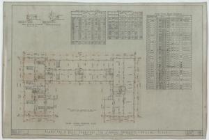 Primary view of object titled 'Simmons University Dormitory, Abilene, Texas: Third Floor Framing Plan'.