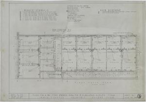 Primary view of object titled 'Two Story Business Building, Ranger, Texas: First Floor Plan'.