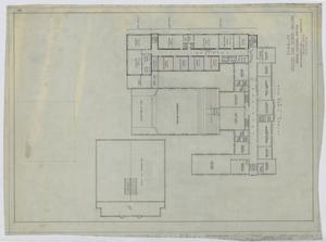 Plan of Abilene High School Building Showing Proposed Addition: Second Floor Plan