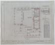 Technical Drawing: Light, Power And Ice Plant Building, Cisco, Texas: Foundation Plan