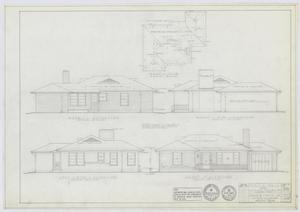 Primary view of object titled 'Veterans' Housing, Abilene, Texas: Elevation Renderings - Design 5M-C1'.