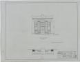 Technical Drawing: First State Bank, Big Spring, Texas: Front Elevation