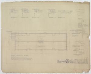 Primary view of object titled 'College Heights Elementary School, Abilene, Texas: Roof Framing Plan'.