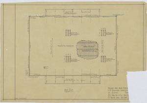 Primary view of object titled 'Ware House, Alpine, Texas: Roof Plan'.