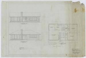 Veterans' Housing, Abilene, Texas: Floor Plan & Elevation Renderings - Scheme L-5