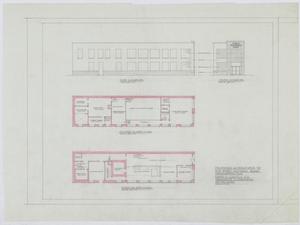First National Bank, Throckmorton, Texas: First & Second Floor Plans