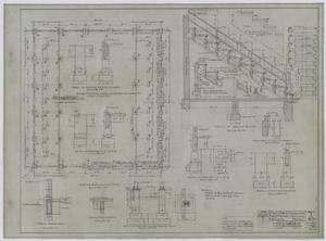 Primary view of object titled 'Plans For A Gymnasium For McMurry College, Abilene, Texas: Footing & Foundation Plan'.