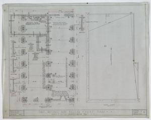 Primary view of object titled 'First National Bank, Pecos, Texas: Foundation & Roof Plans'.