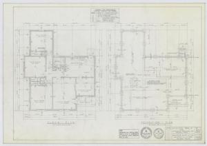 Veterans' Housing, Abilene, Texas: Floor & Foundation Plans - Design 6My-A