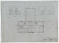 Technical Drawing: Plans For A High School Building, Winters, Texas: Third Floor Plan