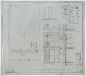 Campbell Mercantile Co. Store, Munday, Texas: Roof Plan & Wall Elevation