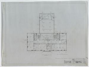 Plans For A High School Building, Winters, Texas: Second Floor Plan