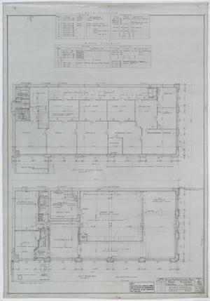 Haskell National Bank, Haskell, Texas: First & Second Floor Plans