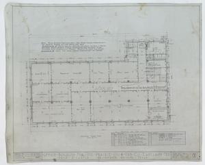Primary view of object titled 'Prairie Oil and Gas Company Office Building, Eastland, Texas: Second Floor Plan'.