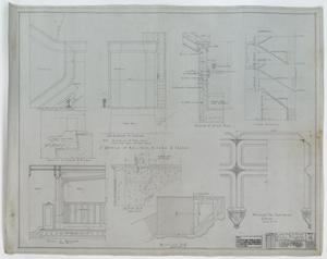 Primary view of object titled 'Plans For A High School Building, Winters, Texas: Stair, Railing, Riser, & Tread Details'.