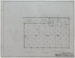 Primary view of object titled 'Five Story Store And Office Building, Coleman, Texas: Mezzanine Floor Plan'.