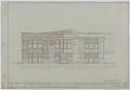 Primary view of Plans For A 5 Room School Building With Auditorium, Tiffin, Texas: Front Elevation