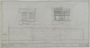 Primary view of object titled 'Garage Building, Abilene, Texas: Rear, Front, & West Elevation'.