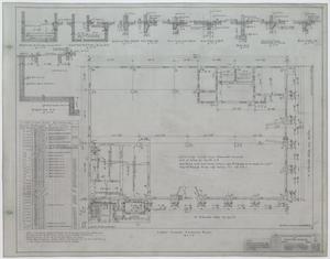 Five Story Store And Office Building, Coleman, Texas: First Floor Framing Plan